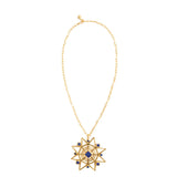 Gold Plate Star Necklace with Lapis - Afghanistan/India